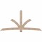Ekena Millwork Davenport Smooth Timber Gable Bracket, Douglas Fir, 108"W x 54"H x 5 1/2"D x 5 1/2"F, 12/12 Pitch GBW108X54X0606DAV00SDF - alternate 1
